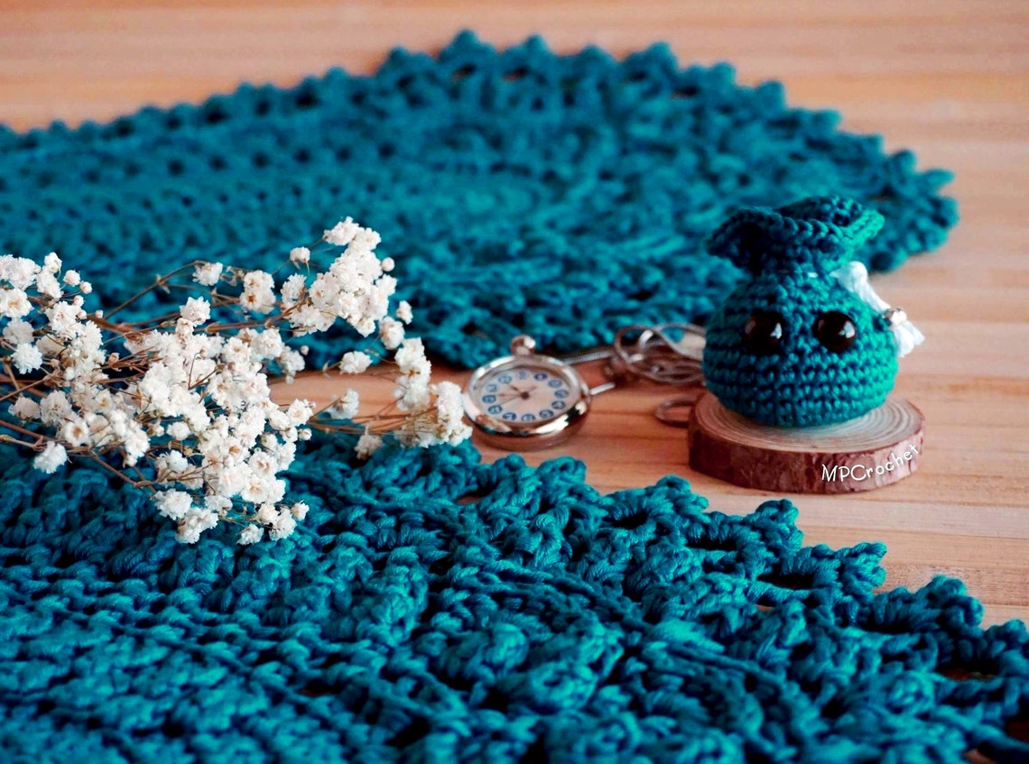 Custom Color and Size Table Runner Oval Doily Hand Crocheted Etsy