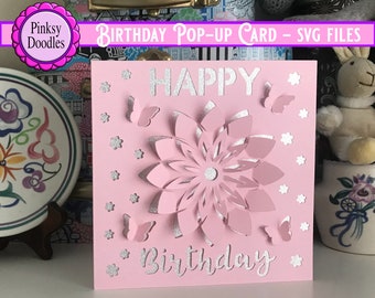Details about   Colorful 3d Pop Up Flower Car Greeting Card Postcard For Handmade Birthday Gifts 
