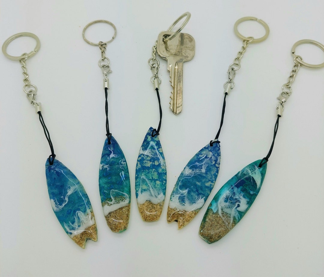 Surfboard Keychain/keyring Etsy