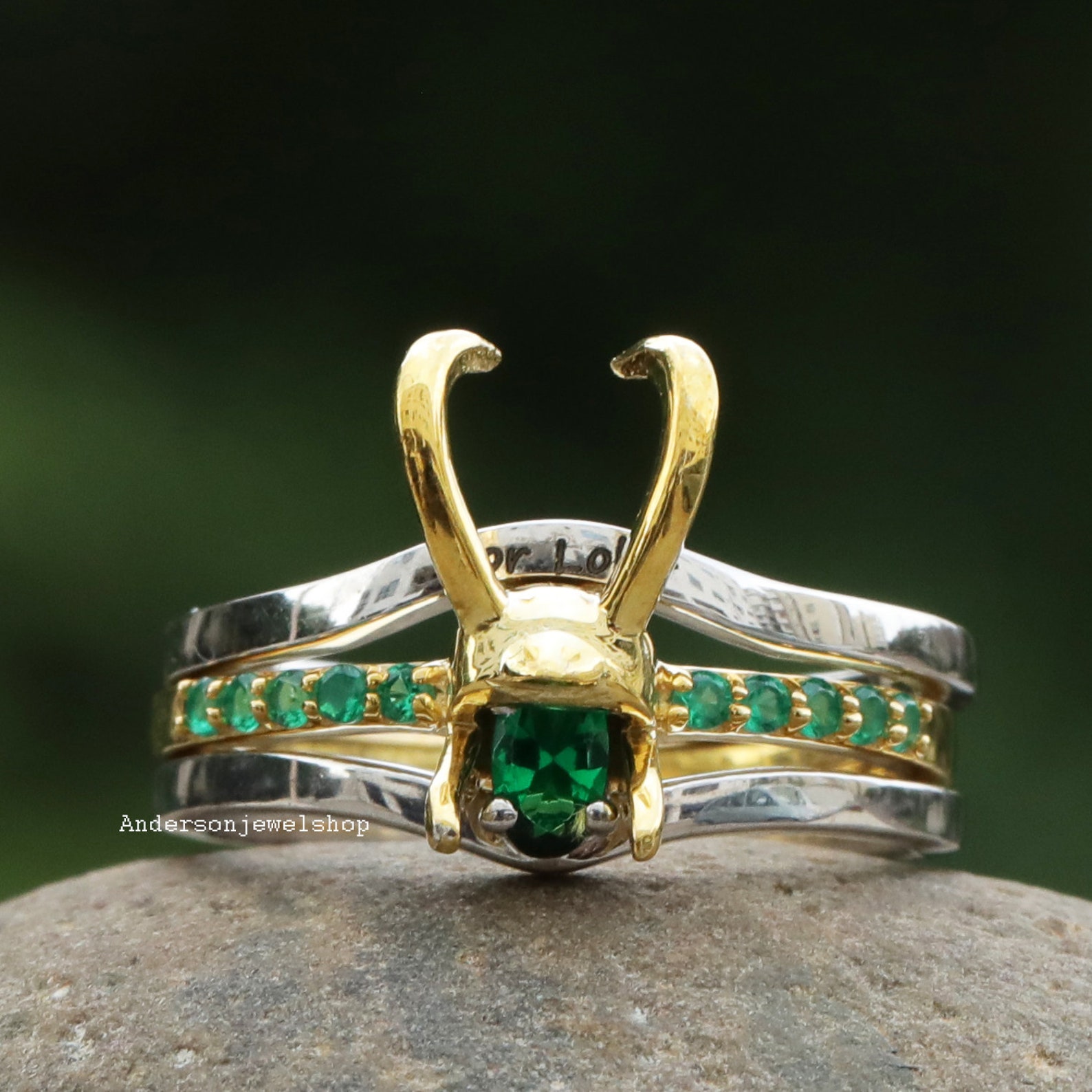 Superhero Loki Ring Set Loki crown ring Set Marvel's The Etsy