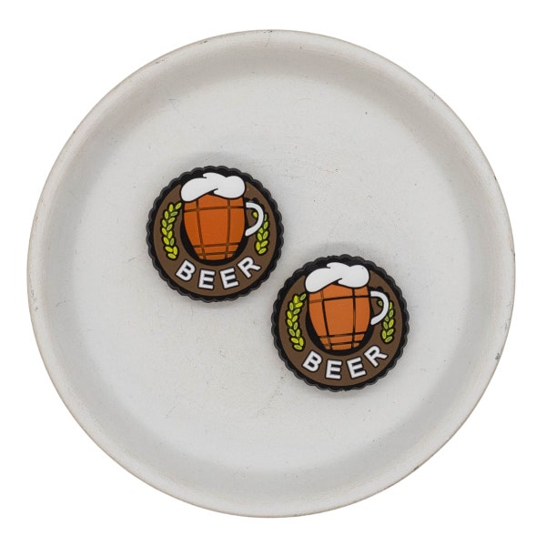 Beer Bottlecap Silicone Focal Bead 30mm