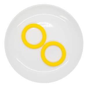 Daffodil Jumbo Silicone Ring Bead 64mm