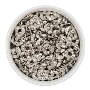 Wavy Large Hole Spacer Beads 13x3mm