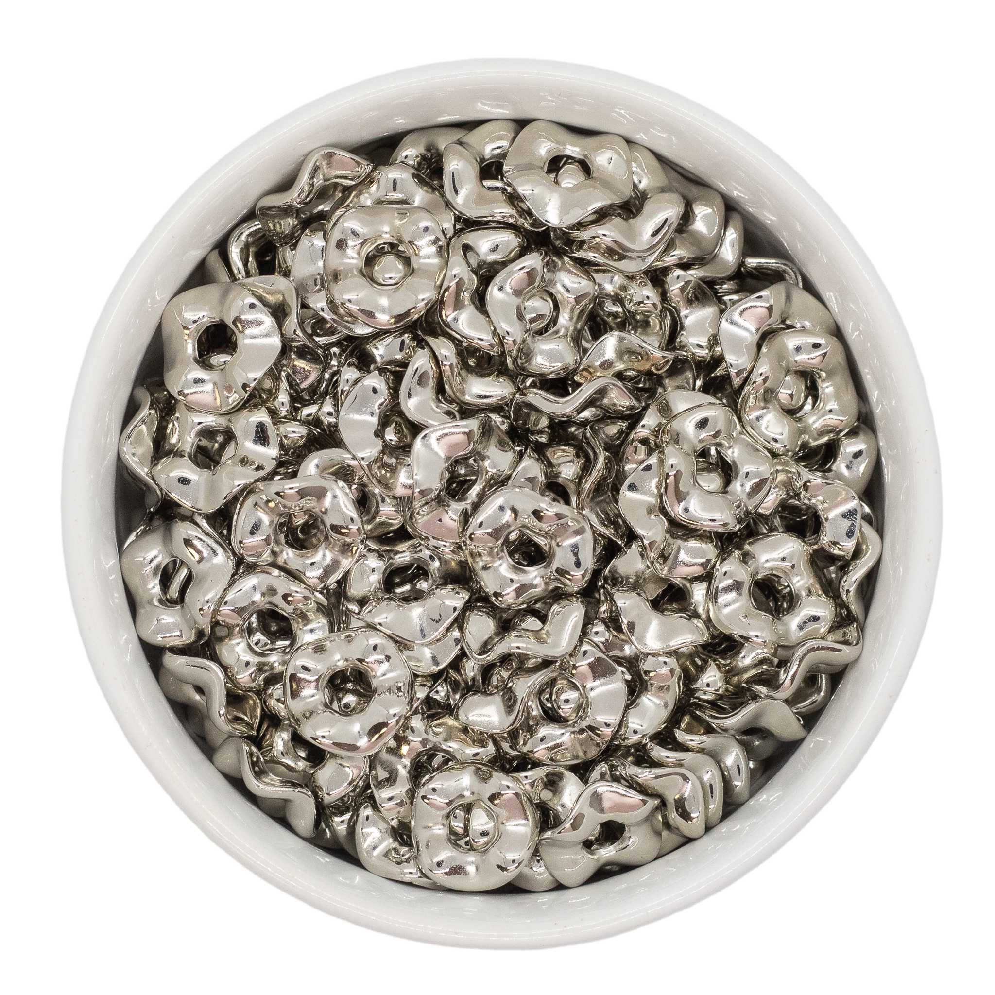 Wavy Large Hole Spacer Beads 13x3mm