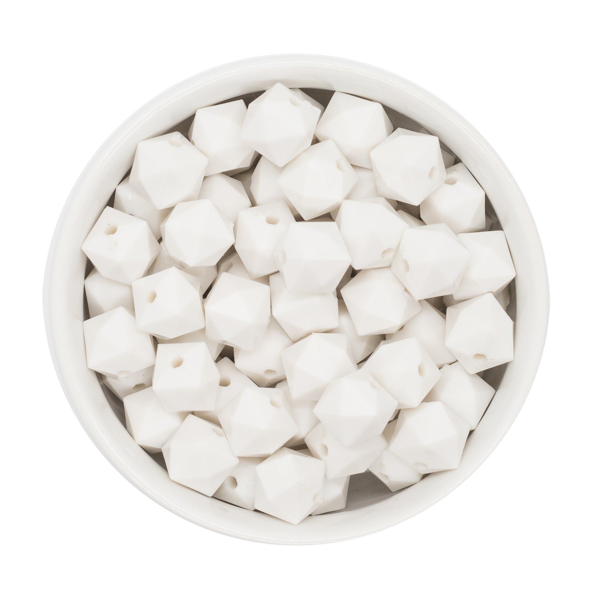 White Cube Beads 12mm