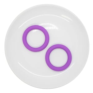 Orchid Jumbo Silicone Ring Bead 64mm