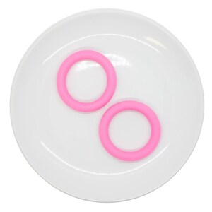 Bubblegum Pink Jumbo Silicone Ring Bead 64mm