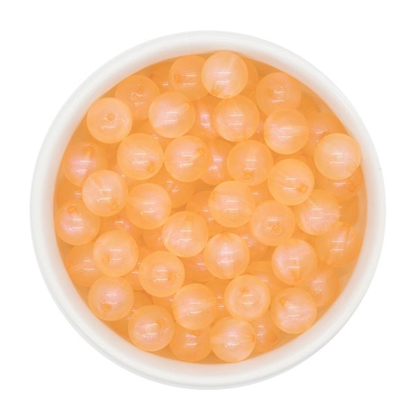 Latte Translucent Shimmer Beads 12mm