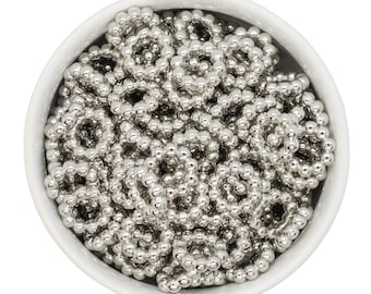 Silver Ring Large Hole Spacer Beads 15mm