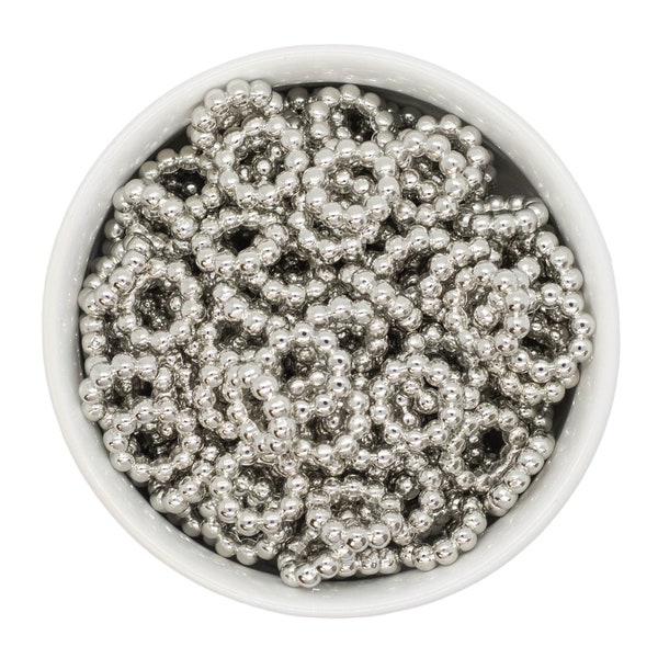 Silver Ring Large Hole Spacer Beads 15mm