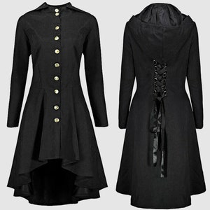Ladies Steampunk Victorian Gothic Coat Lace Jacket Medieval - Etsy