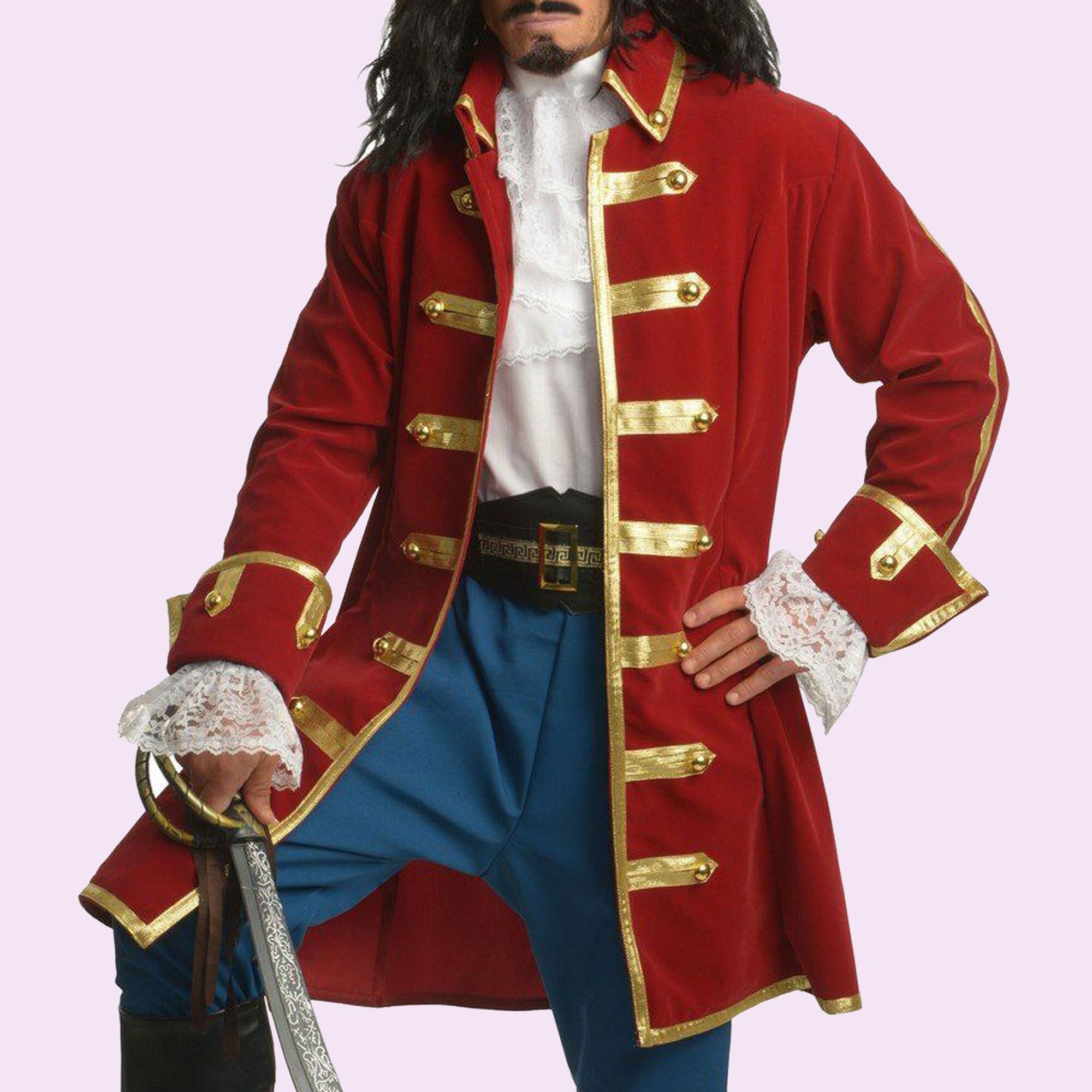 Pirates Captain England Red Velvet Coat | lupon.gov.ph