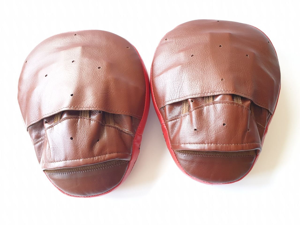 Boxing Punch Mitts Air Mitts Handmade Genuine Leather Etsy