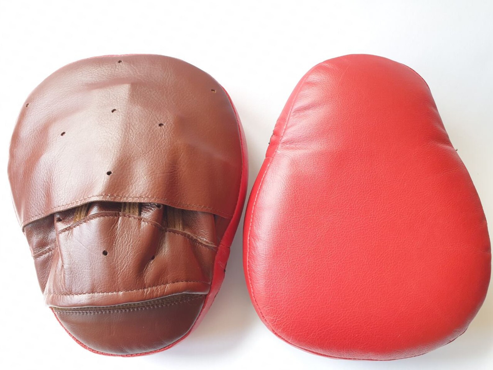 Boxing Punch Mitts Air Mitts Handmade Genuine Leather Etsy