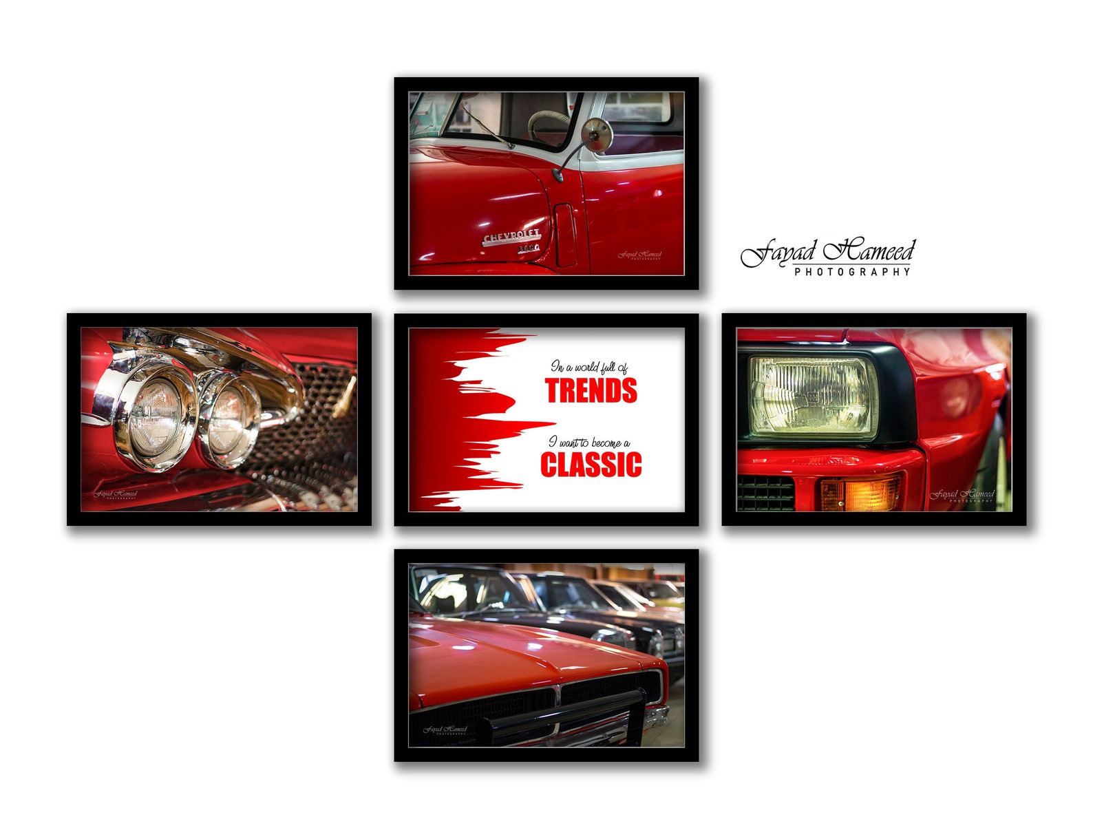 Classic car wall art cars wall art cars wall decor combo | Etsy