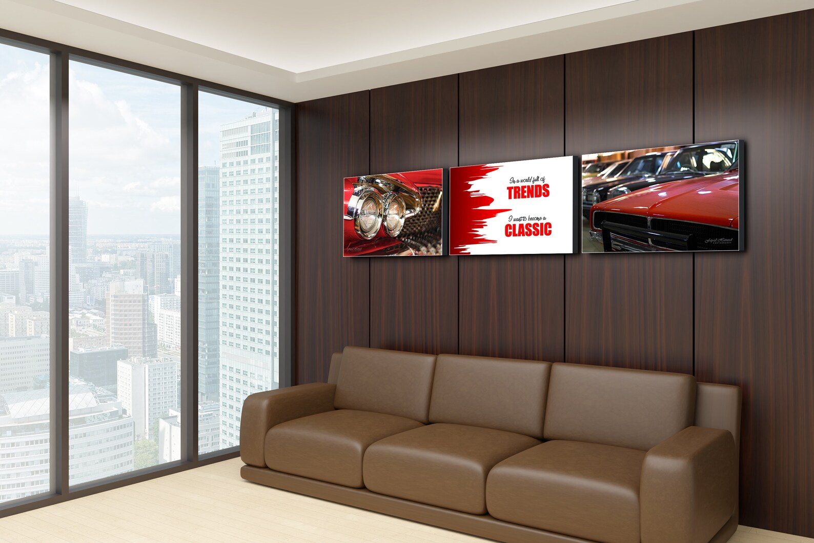 Classic car wall art cars wall art cars wall decor combo Etsy