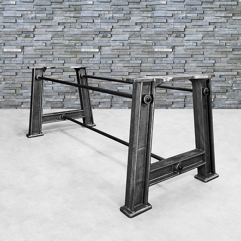 Industrial Cast Iron Table Base Collection Multiple Lengths Etsy