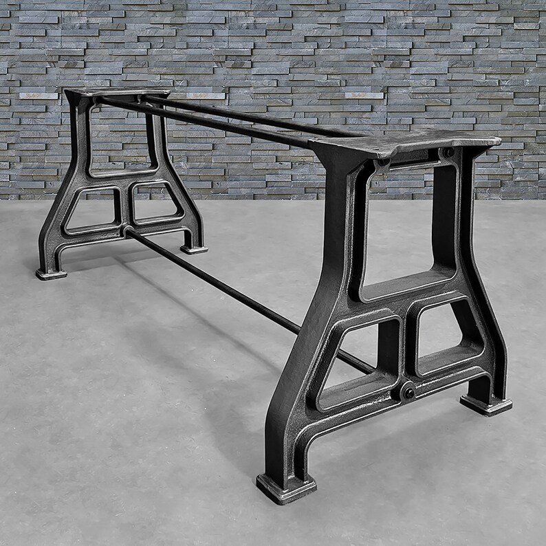 Industrial Cast Iron Table Base Collection Multiple Lengths Etsy