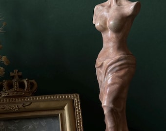 Estatua de Venus de Milo: Escultura de diosa griega hecha a mano en yeso