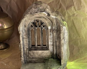 Rincón de lectura del castillo gótico: regalo para lectores de fantasía, estilo Notre Dame