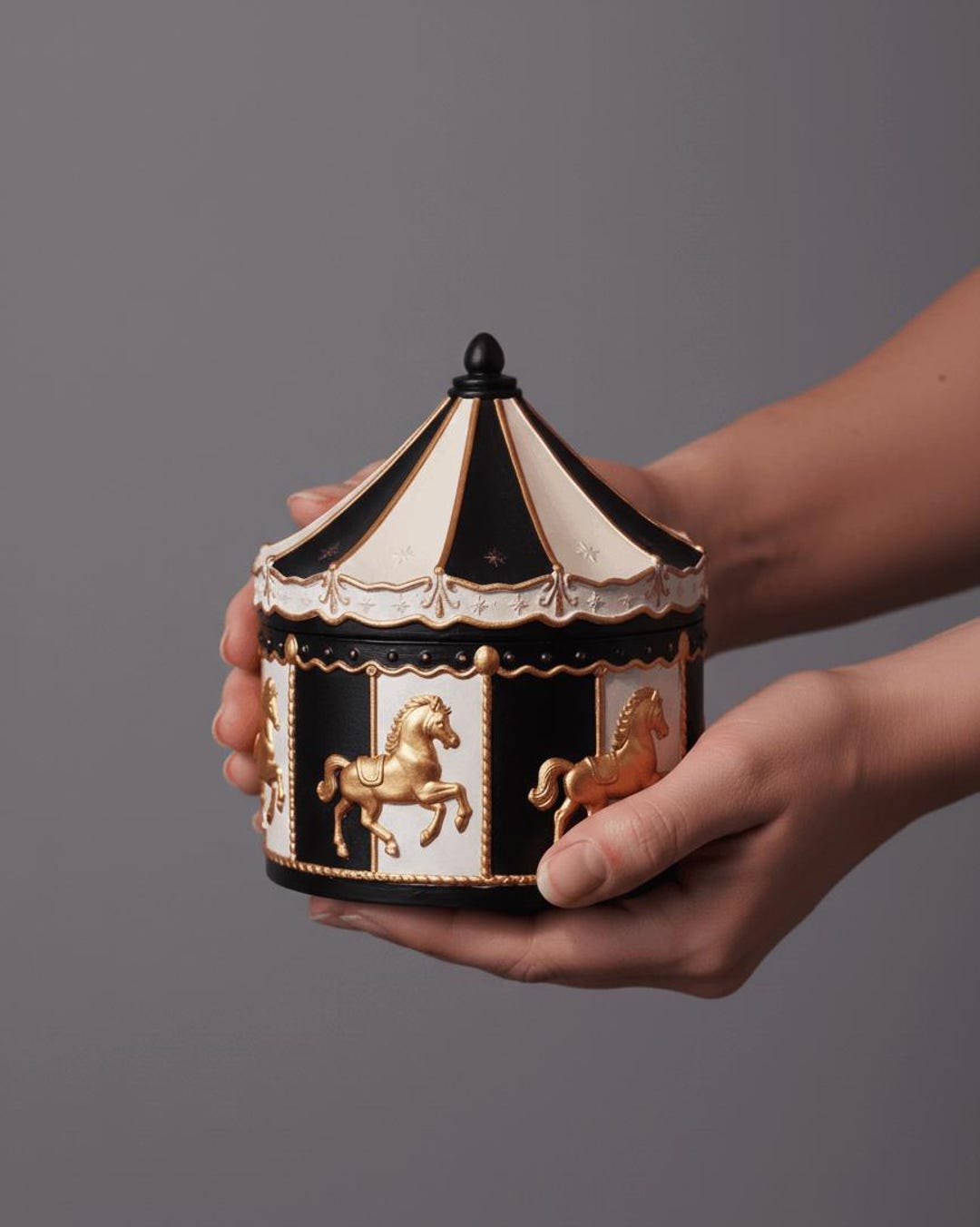 Vintage Style Carousel Candle | Horse Carousel | Sculptural Candle ...