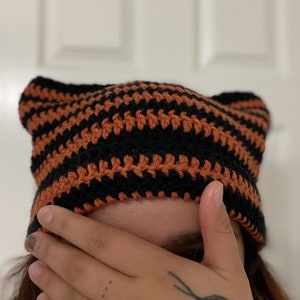 Crochet cat ear beanie, Cat ears, Cat lovers gift, Cat ear beanie, Cat beanie, Cat ear hat, Beanie, Crochet beanie, Cat hat, Winter hat,