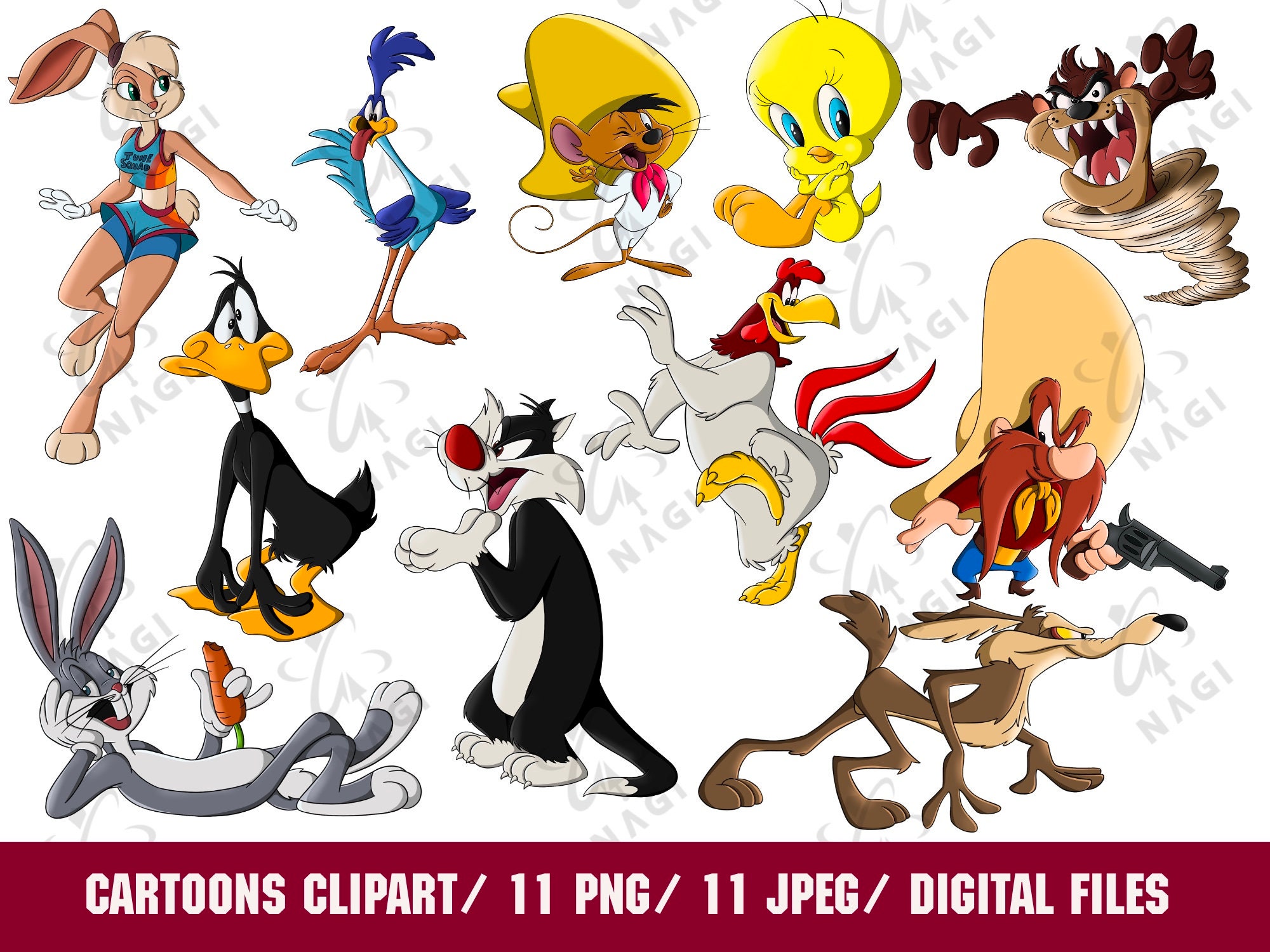 Looney Toons Clipart Cartoon Clipart Looney Toons Png - Etsy Singapore