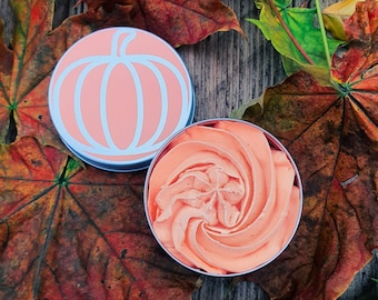 Manteca corporal batida con especias de calabaza, tamaño grande, para pastel de calabaza, para Halloween, otoñal, para piel seca y sensible, para el cuidado de la piel, crema corporal.