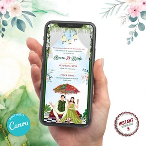 Mehndi And Sangeet Invitation | Sangeet And Mehndi Invitation | Mehendi And Sangeet Invitation Card | Mehndi And Sangeet Ceremony (IM-2358)