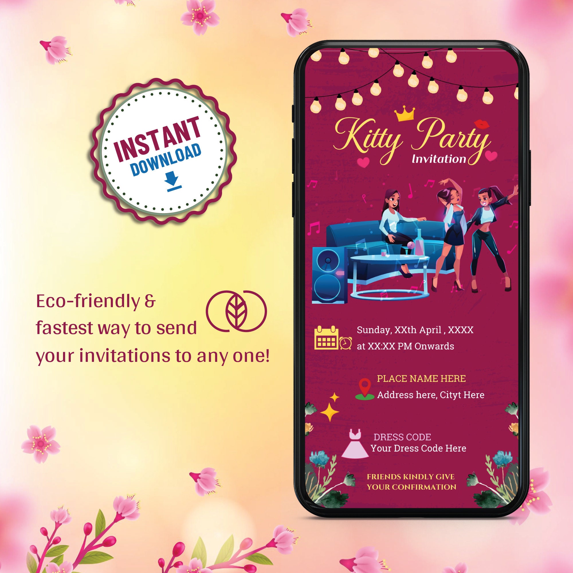 Ladies Kitty Party Invitations Kitty Party Invitation Card Party