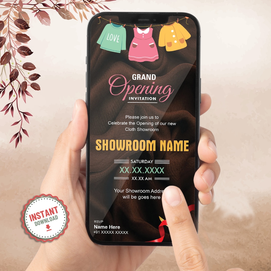 Cloth Shop Opening Invitation | Grand Opening Invitation Templates ...
