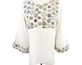 The High Desert Hottie Tunic: Santa Fe Artist-Made Quilted Top