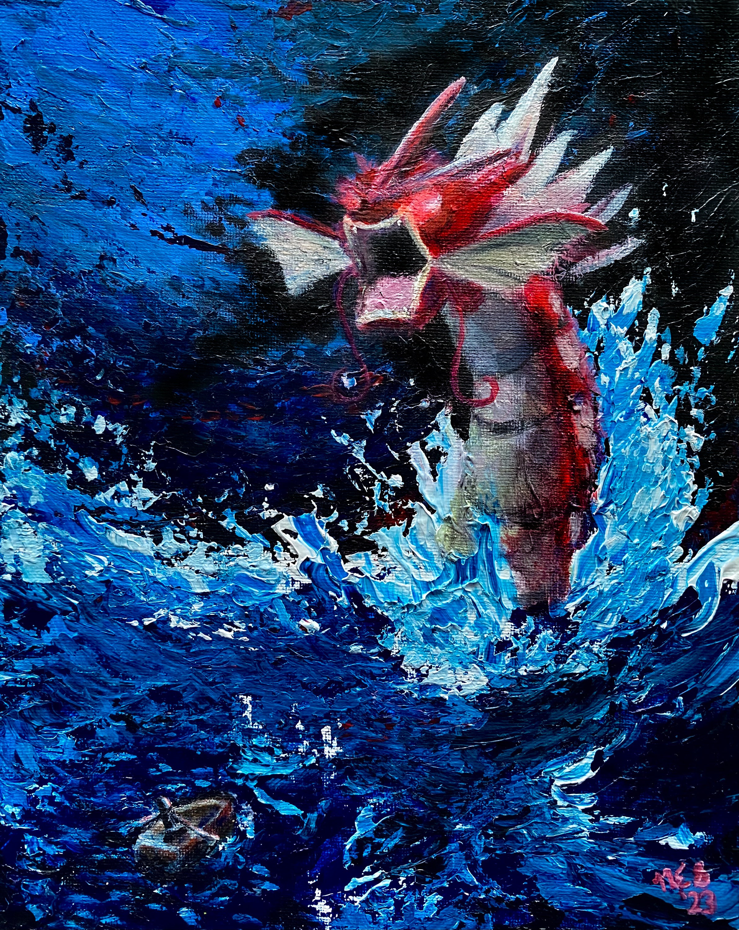 Gyarados painting - Etsy 日本