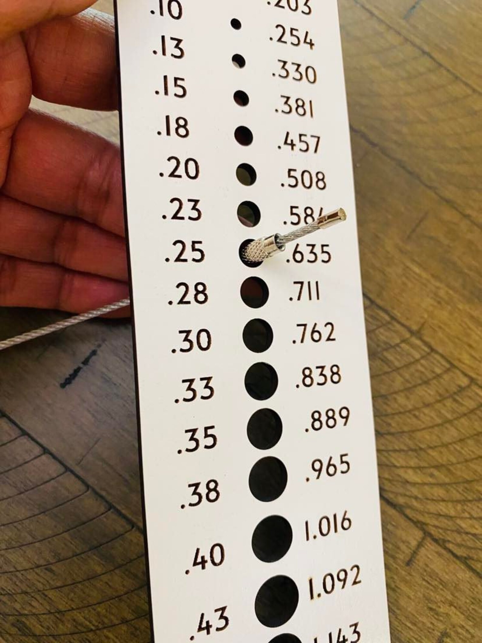 Hole Measuring Guide Tool for Beginners, Hole Gauge, SVG Hole