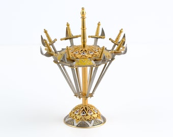 Eight Toledo Cocktail Swords in a Stand