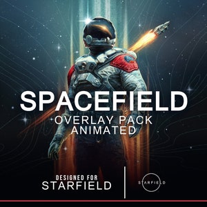Starfield Animated Overlay Twitch Streaming Gaming Scene Transition Alert