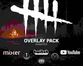 Dead By Daylight Animated Streaming Overlay Pack I Start Be right back ending pause gaming intermission