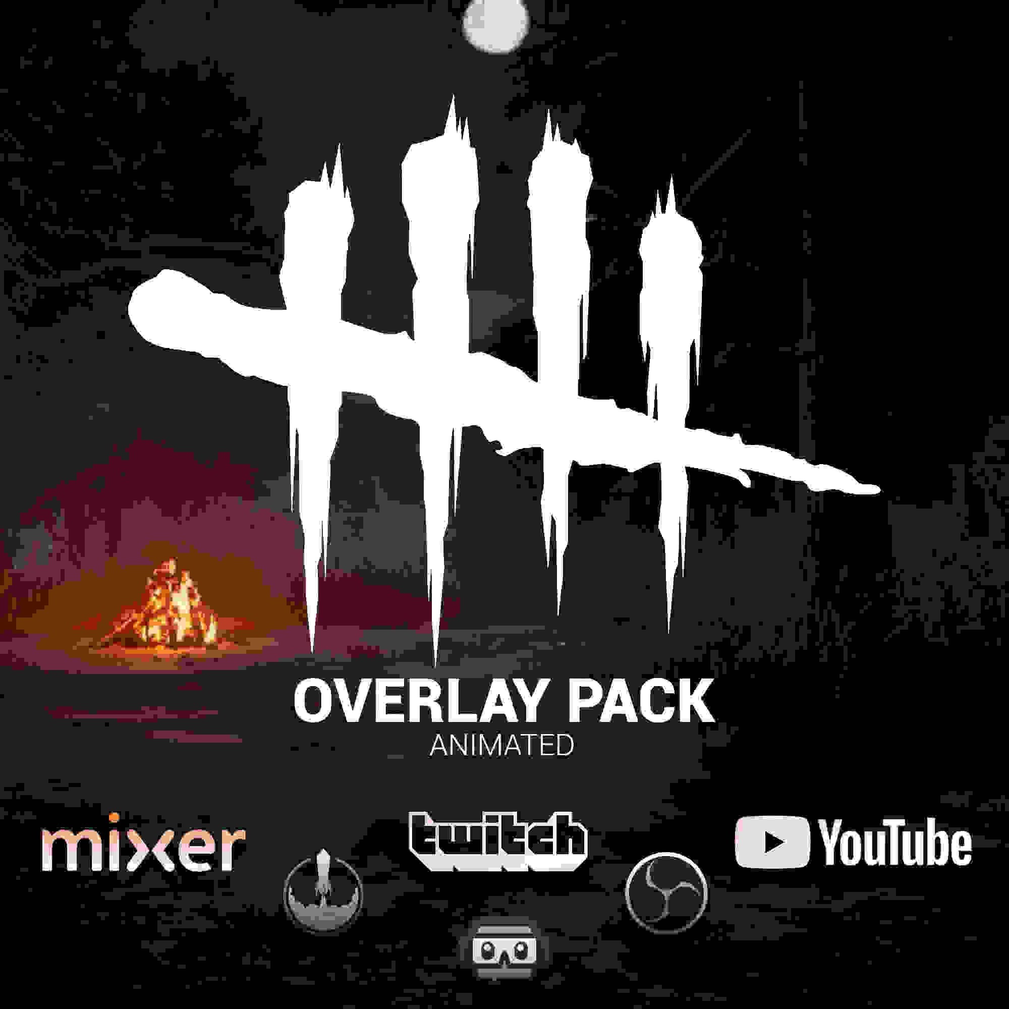 Dead By Daylight Animated Streaming Overlay Pack I Start Be right back ending pauze gaming intermission