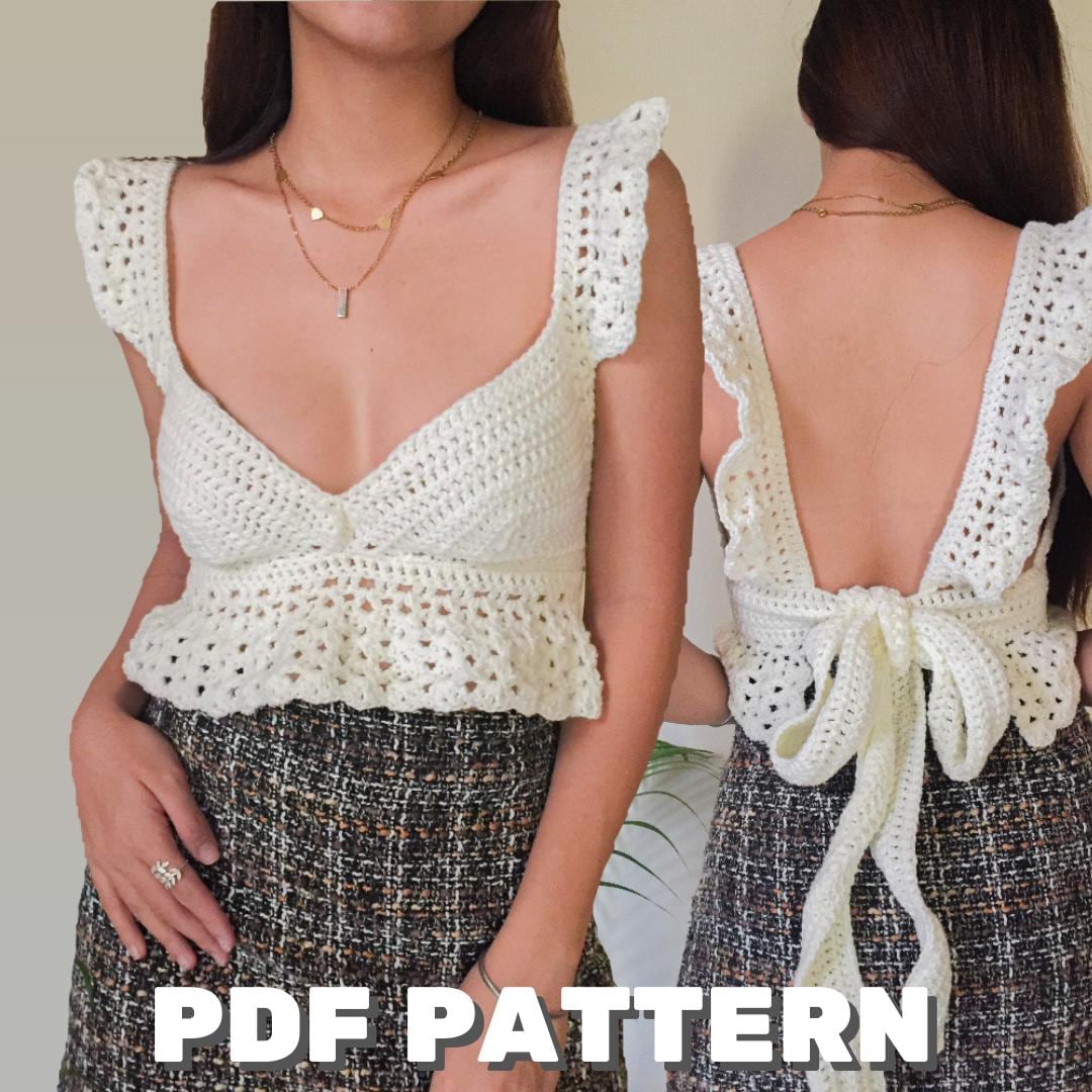 トップス MISTREASS Ribbon Motif Peplum Knit Top Ribbon Motif Peplum Knit Top - MISTREASS