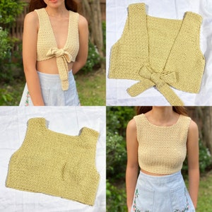 Ivy Open Back Textured Top Written Crochet Pattern image 5