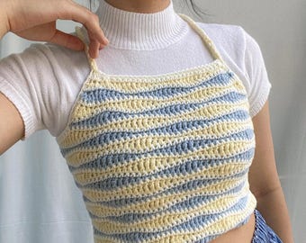 Lily Wavy Crochet Corset Top Pattern: Beginner Friendly (PDF Pattern)