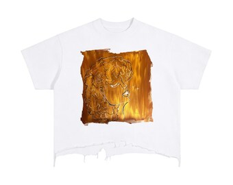 Deep Breath Vintage Wash Distressed Hem T-Shirt