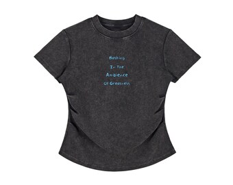 Vintage Washed Bodycon Cotton T-Shirt