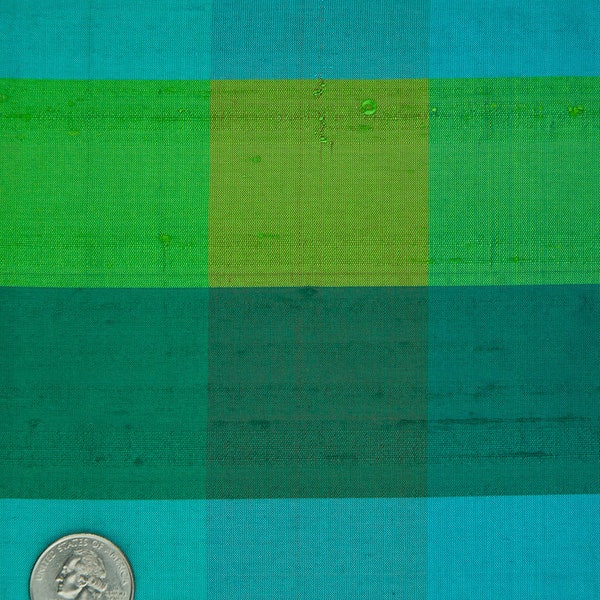 Multicolor Madras Plaid Silk Shantung 106 Fabric main image 0