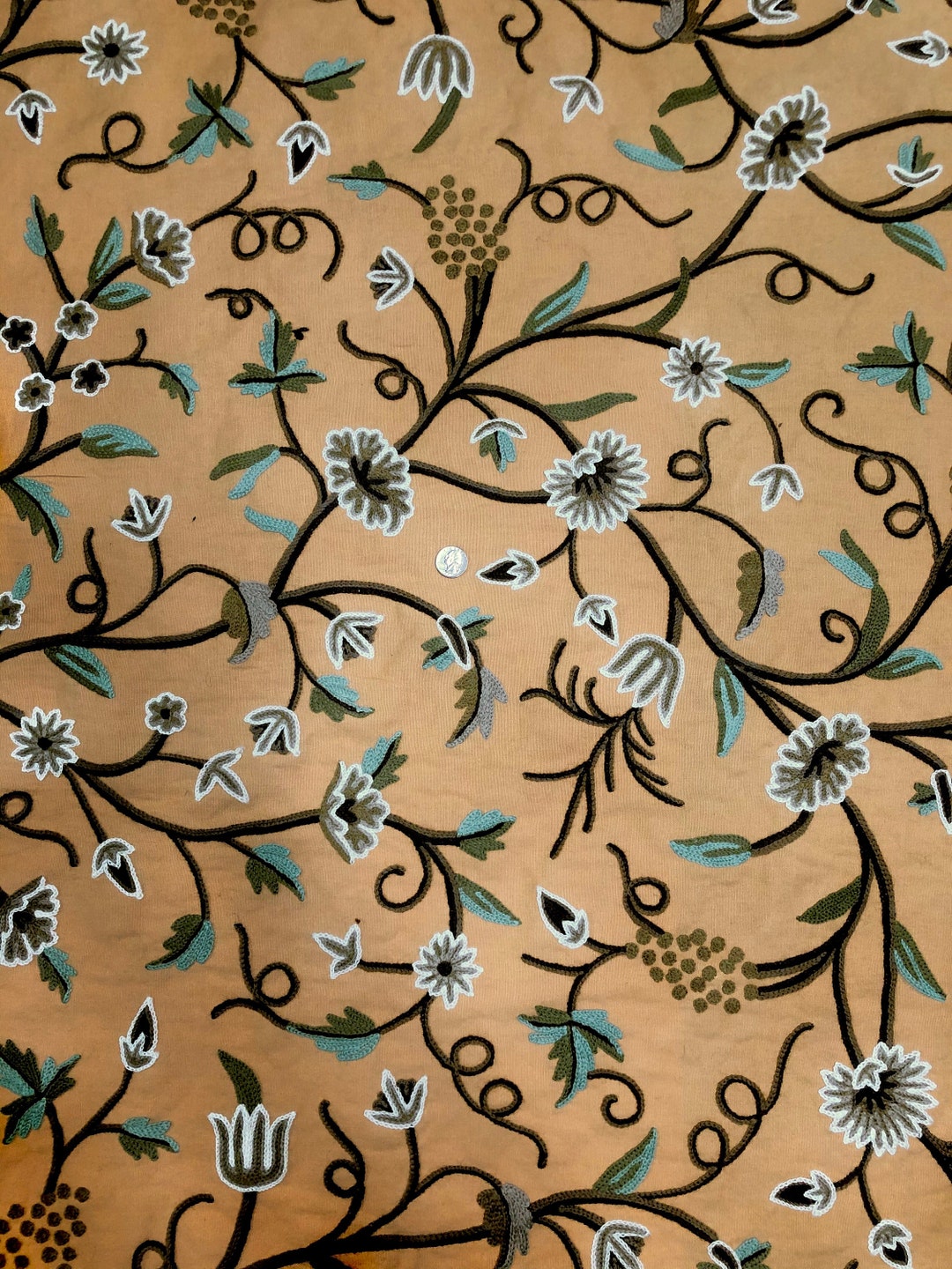 Multicolor Crewel KF-001-1 Fabric