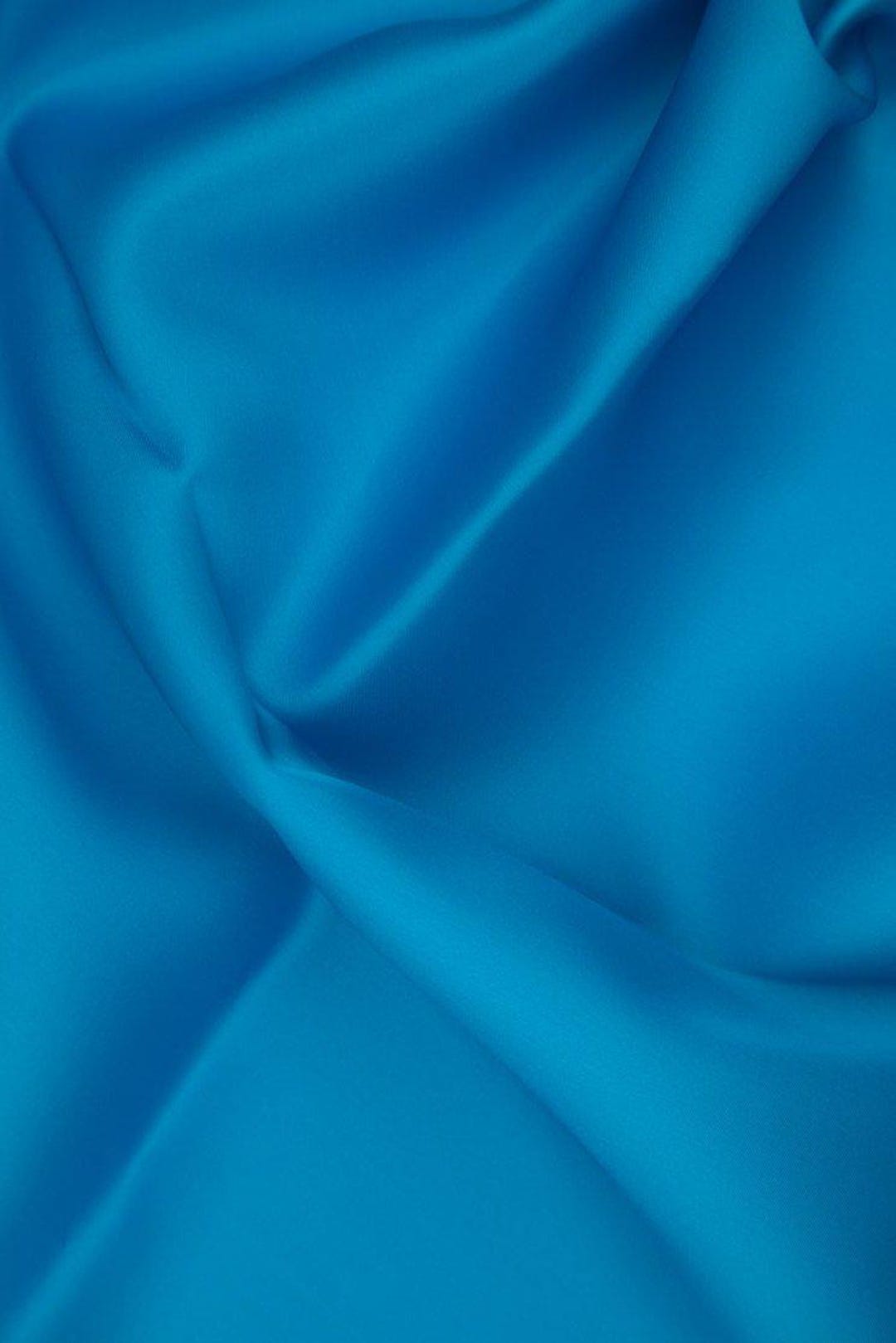 Dazzling Blue Silk Satin Face Organza Fabric main image 0
