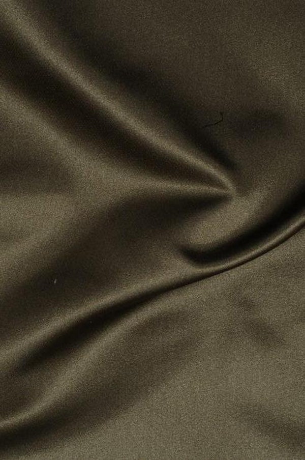 100% Silk Black Color 19mm Silk Satin Fabric for Dress Shirts, Pajamas ...