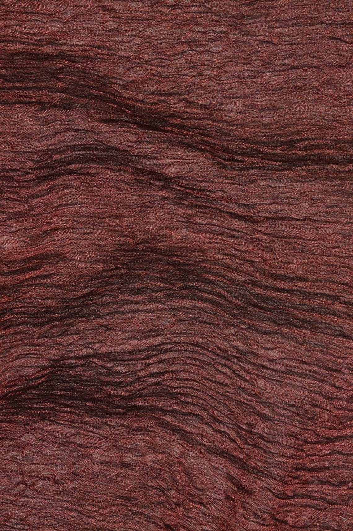 Copper Speckled Metallic Crushed Organza Fabric main image 1