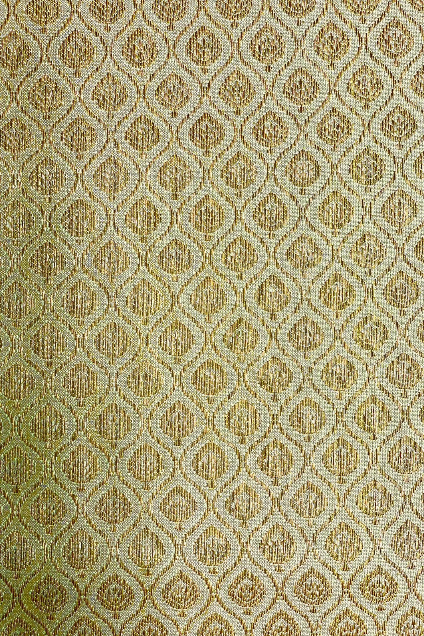 Brown Maroon Silk Brocade JV-1483 Fabric main image 1