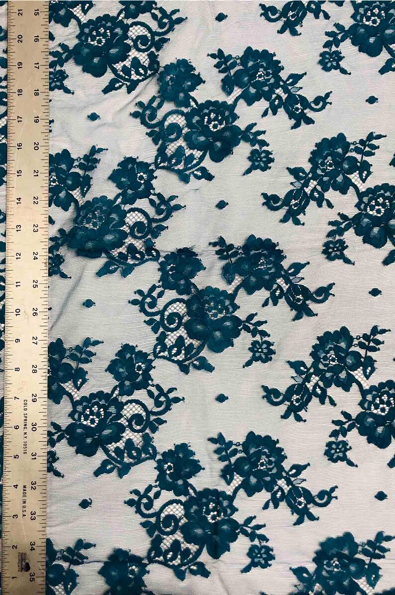 Light Turquoise French Plain Lace FLP-004/47 Fabric